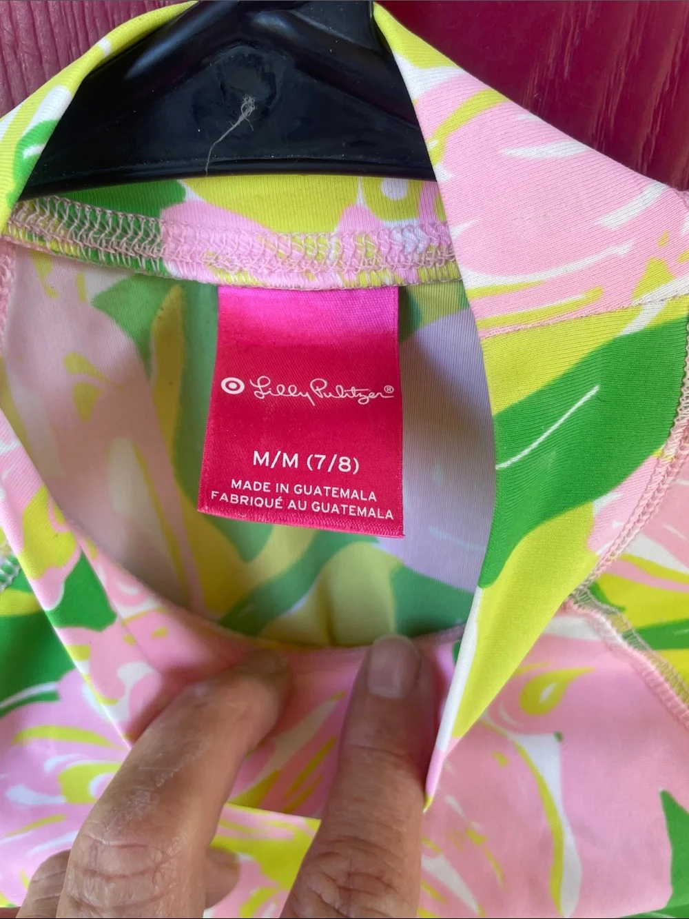Lilly Pulitzer Kids Long-Sleeve Rashguard - Pink & Green Floral